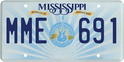 MS license plate MME691
