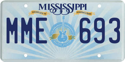 MS license plate MME693