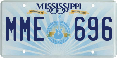 MS license plate MME696