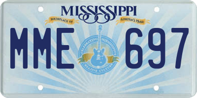 MS license plate MME697
