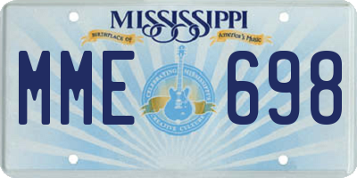 MS license plate MME698