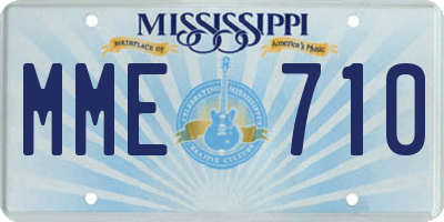 MS license plate MME710