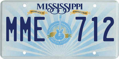 MS license plate MME712