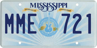 MS license plate MME721