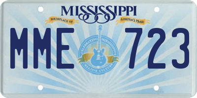 MS license plate MME723