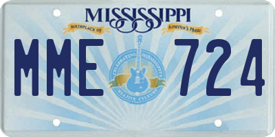 MS license plate MME724