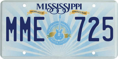 MS license plate MME725