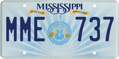 MS license plate MME737