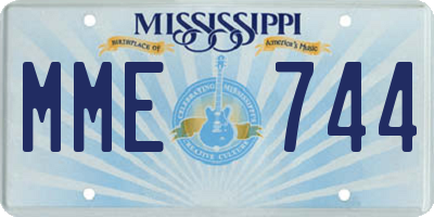 MS license plate MME744