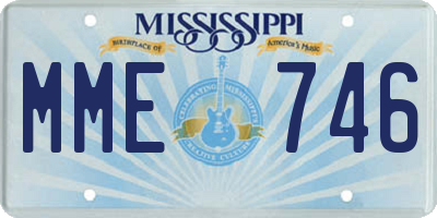 MS license plate MME746