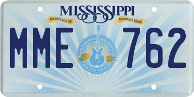 MS license plate MME762