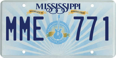 MS license plate MME771