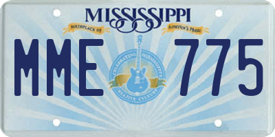 MS license plate MME775