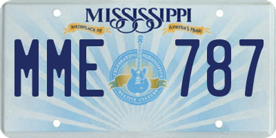 MS license plate MME787