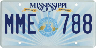 MS license plate MME788