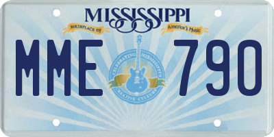 MS license plate MME790