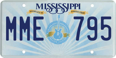 MS license plate MME795