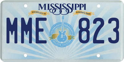 MS license plate MME823