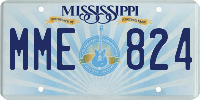 MS license plate MME824