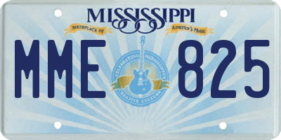 MS license plate MME825