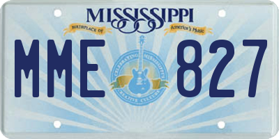 MS license plate MME827