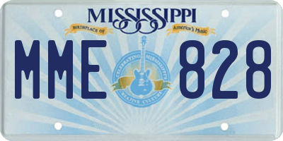 MS license plate MME828