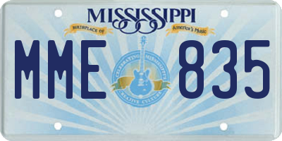 MS license plate MME835
