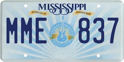 MS license plate MME837