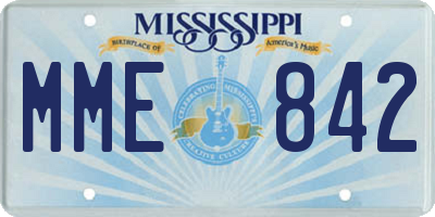 MS license plate MME842