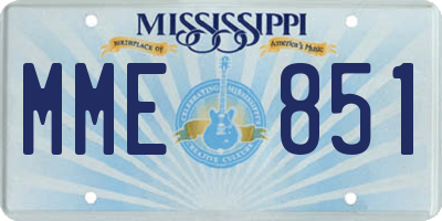 MS license plate MME851