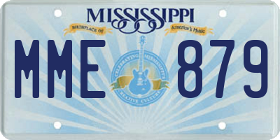 MS license plate MME879