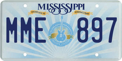 MS license plate MME897