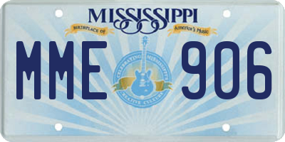 MS license plate MME906