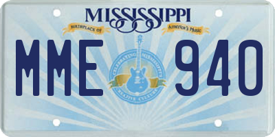 MS license plate MME940