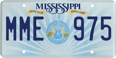 MS license plate MME975