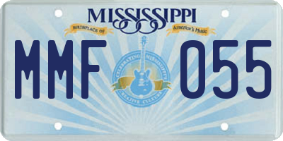 MS license plate MMF055