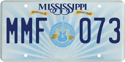 MS license plate MMF073