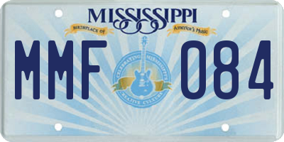 MS license plate MMF084