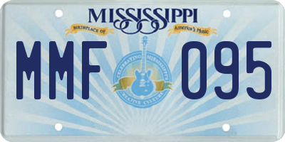 MS license plate MMF095