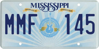MS license plate MMF145