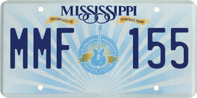 MS license plate MMF155