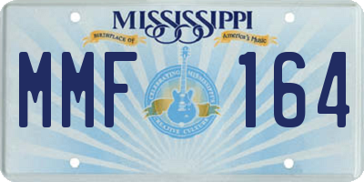 MS license plate MMF164
