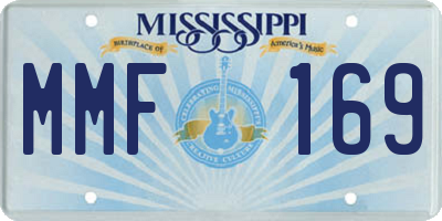 MS license plate MMF169
