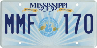 MS license plate MMF170