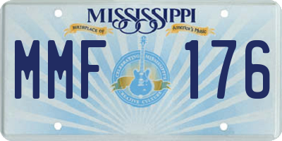 MS license plate MMF176