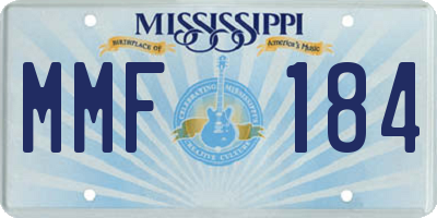 MS license plate MMF184