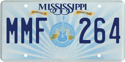 MS license plate MMF264