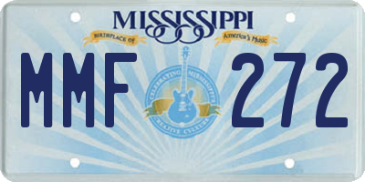 MS license plate MMF272