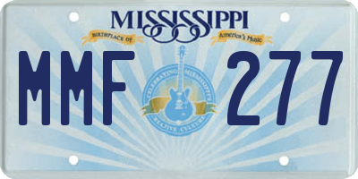 MS license plate MMF277