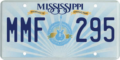 MS license plate MMF295